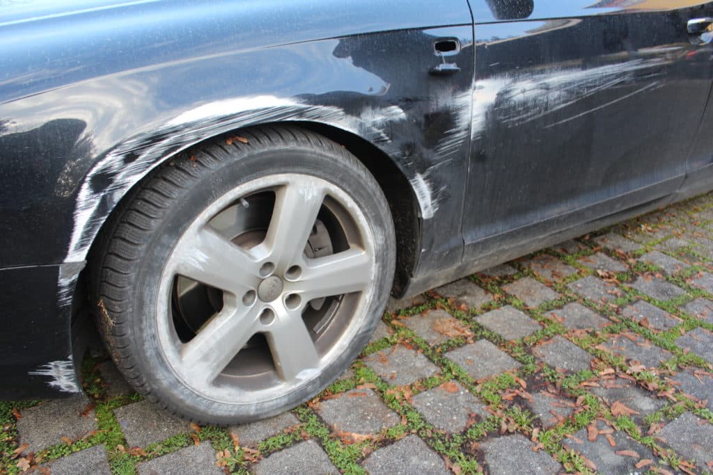 Fotodokumentation eines Fahrzeugschadens